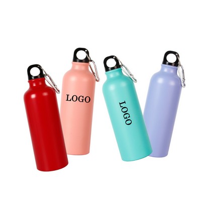 20oz Lightweight Aluminum Bottle Sport Flask w/Carabiner
