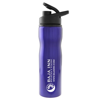 Madison 25 Oz. Stainless Steel Sports Bottle (Blue)