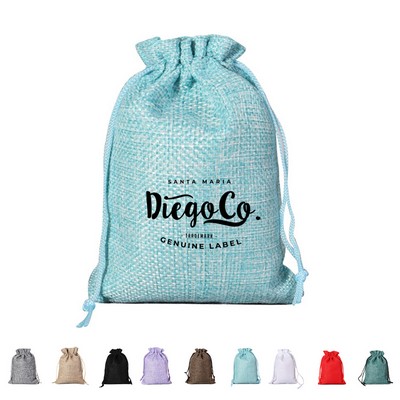 Linen Cotton Drawstring Bag