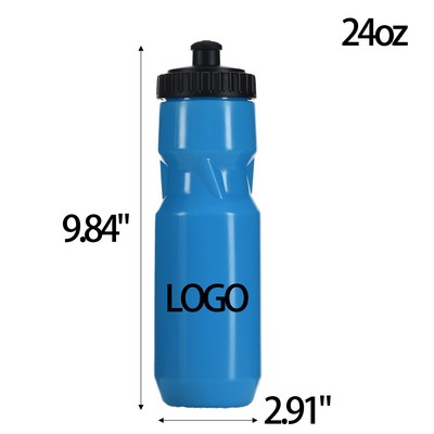 24oz Food-Grade Plastic Water Bottle